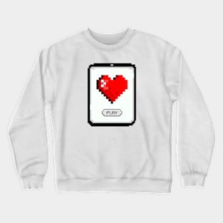 Pixel Love Game Crewneck Sweatshirt